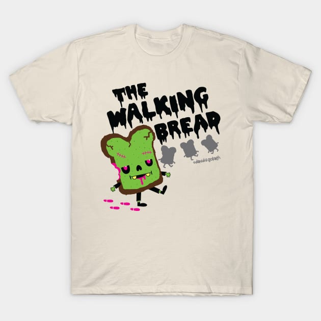 The Walking Bread T-Shirt by toddgoldmanart